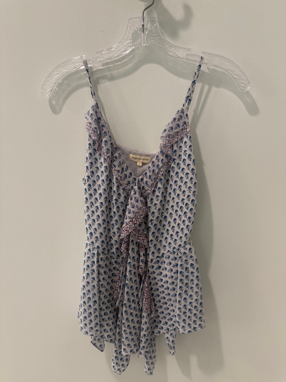 Rebecca Taylor Silk Printed Camisole – Size 6 (Medium)